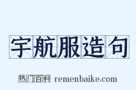 宇航服造句是什么意思的图片